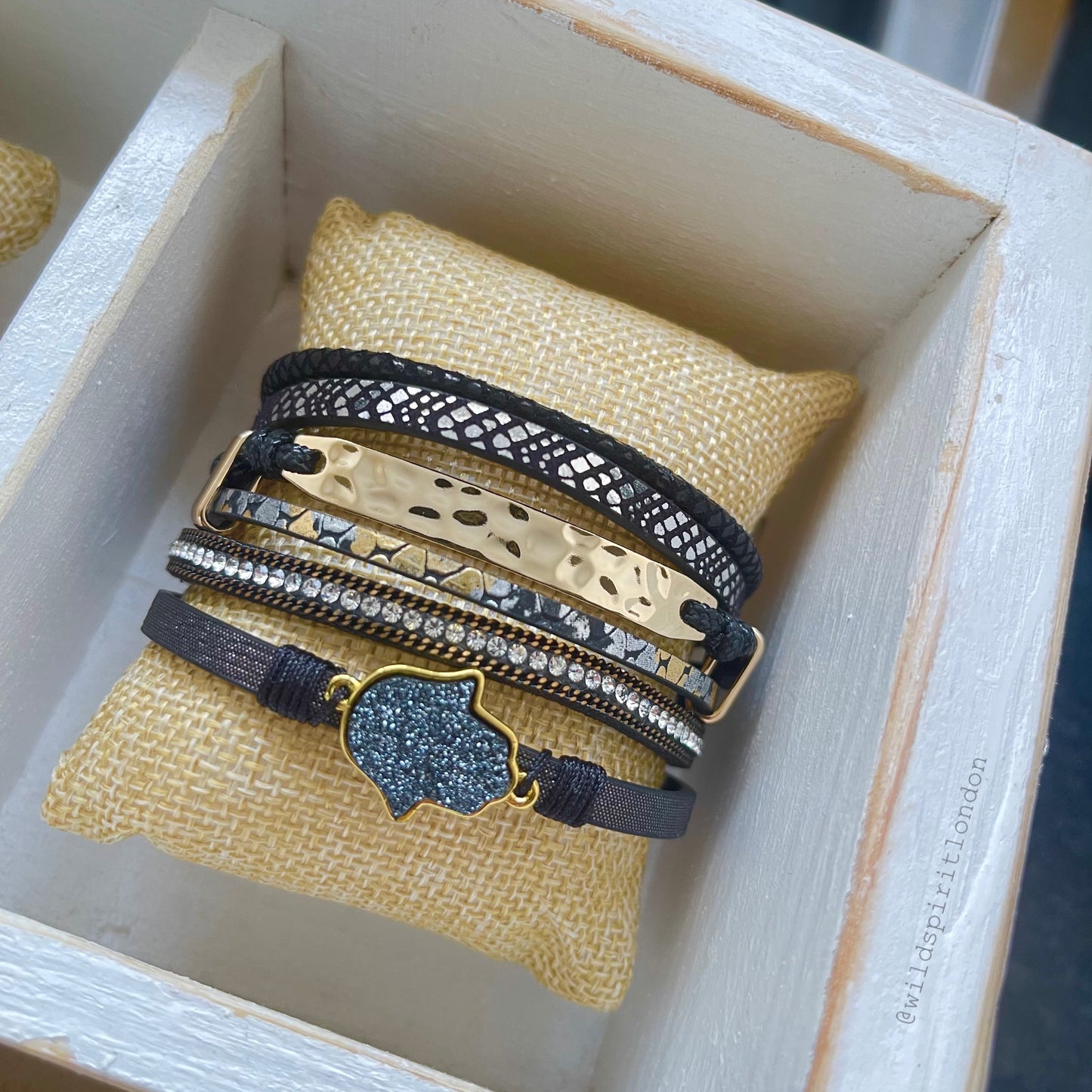 Black Mellow Boho Cuff