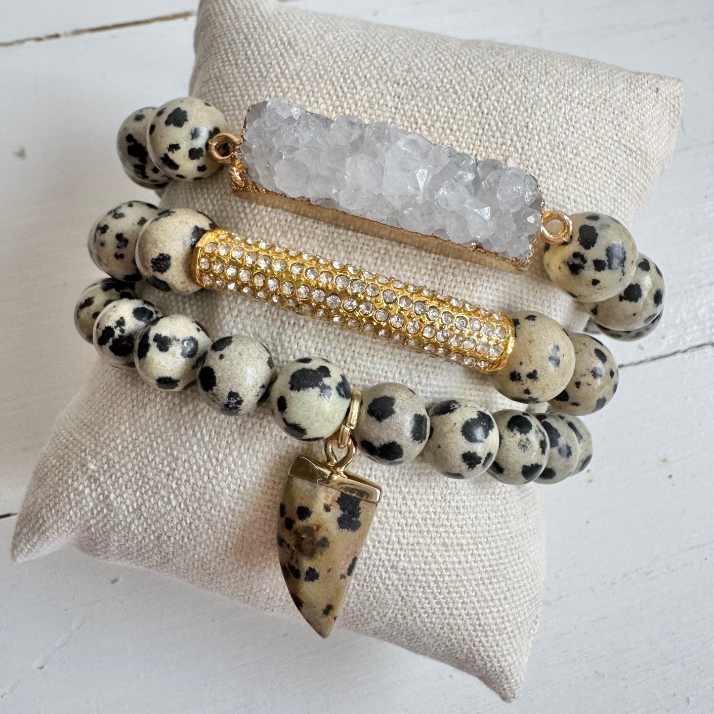 Dalmatian ‘Haven’ Bracelet Set