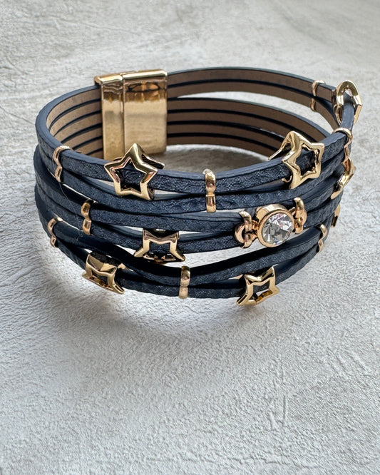 The Navy Starlight Boho Cuff