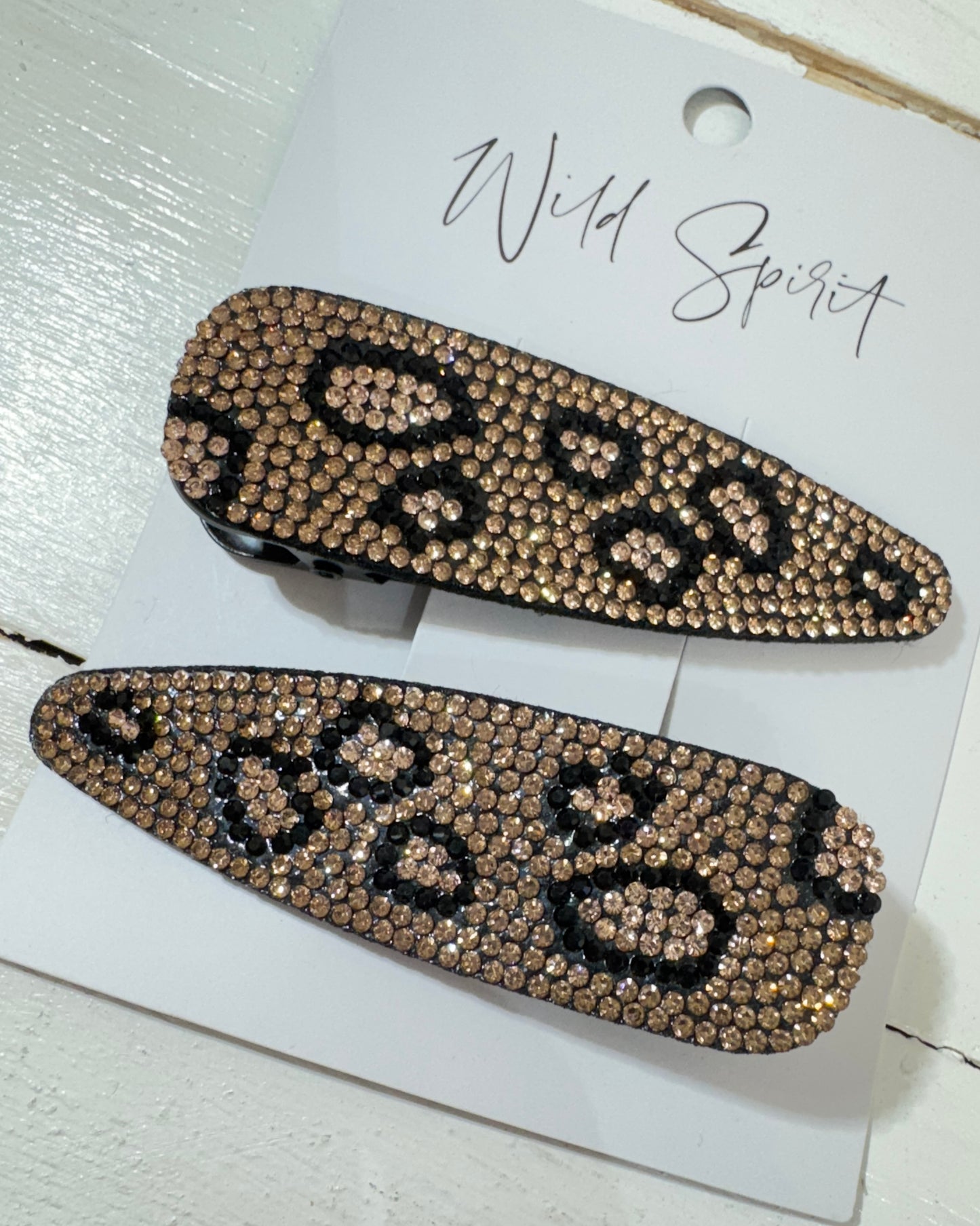 Leopard Set of 2 Hair Slides (Mixed pack of 5)