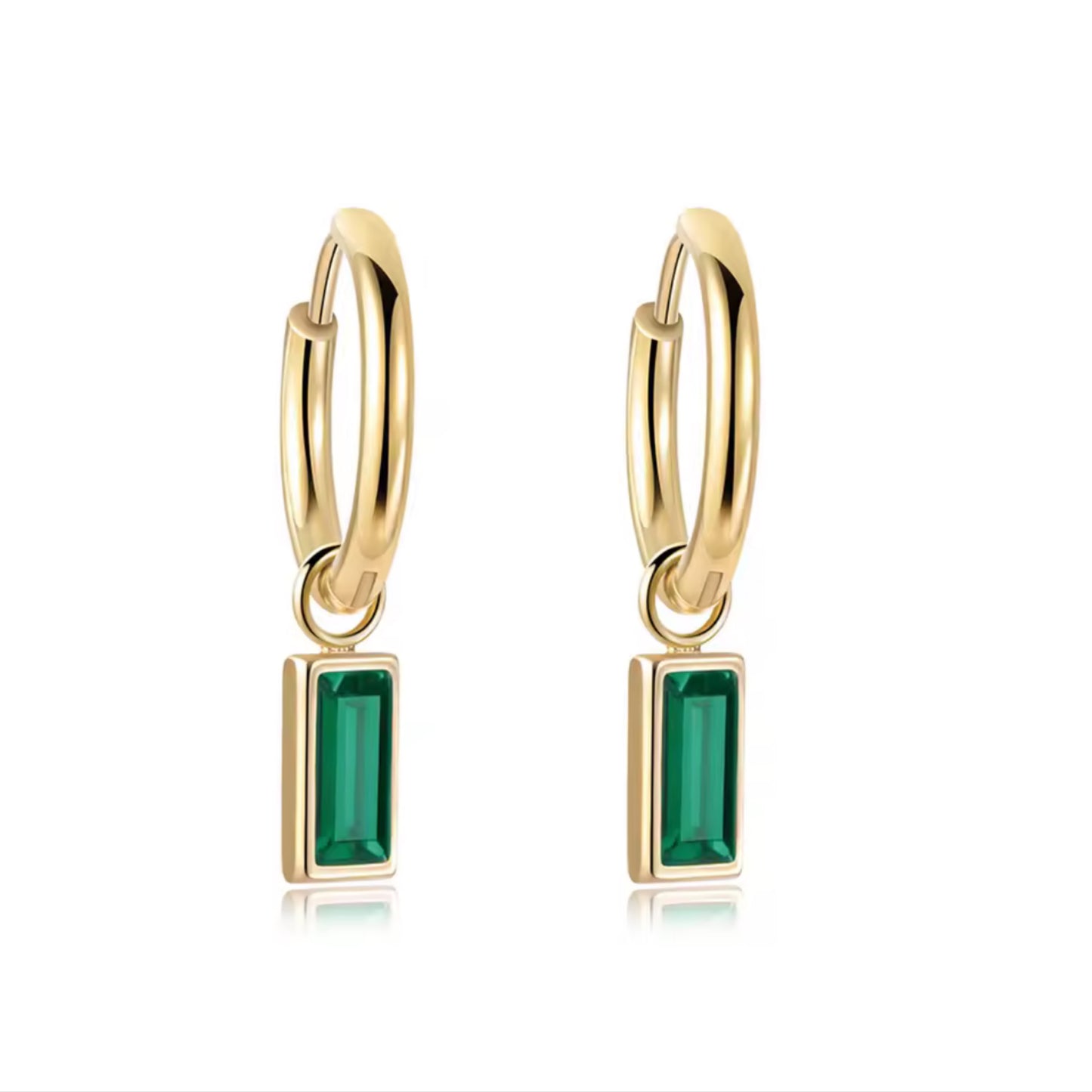 The Elle Green Earrings