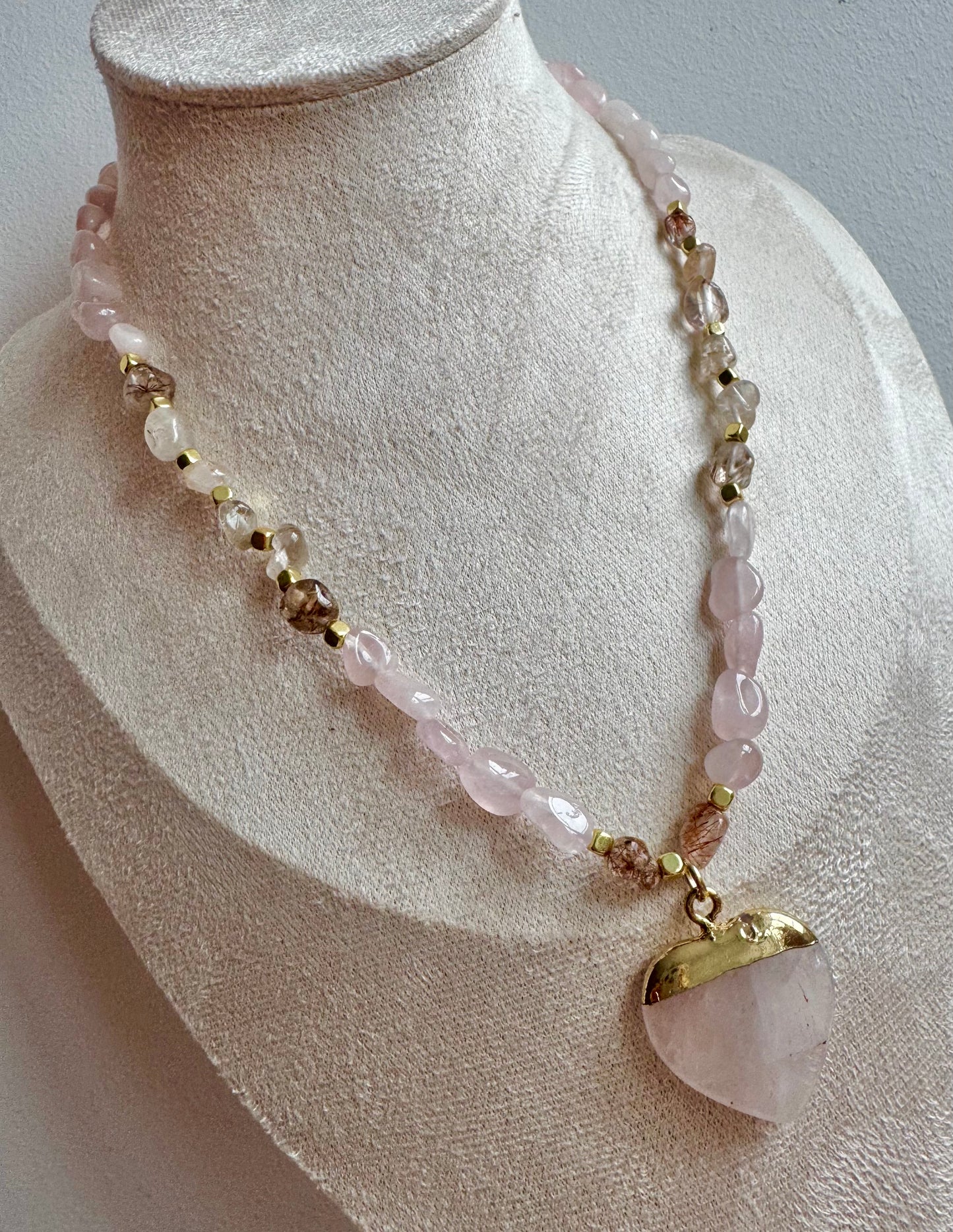 The Rose Quartz Cherish Necklace