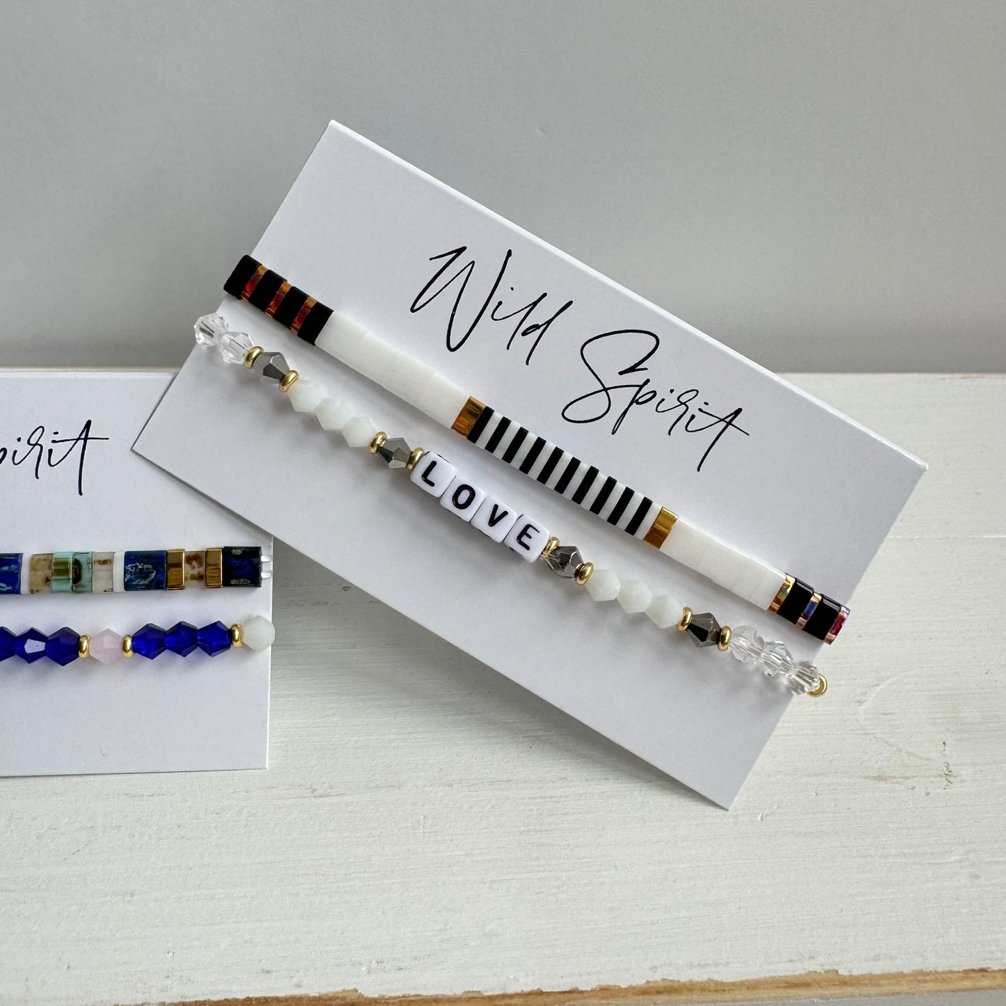 Black LOVE Duo Bracelet Set