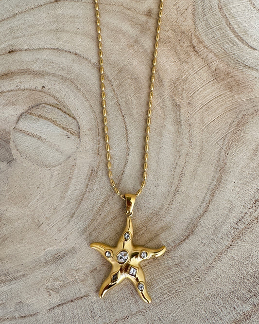 The Glowproof Starfish Bling Necklace