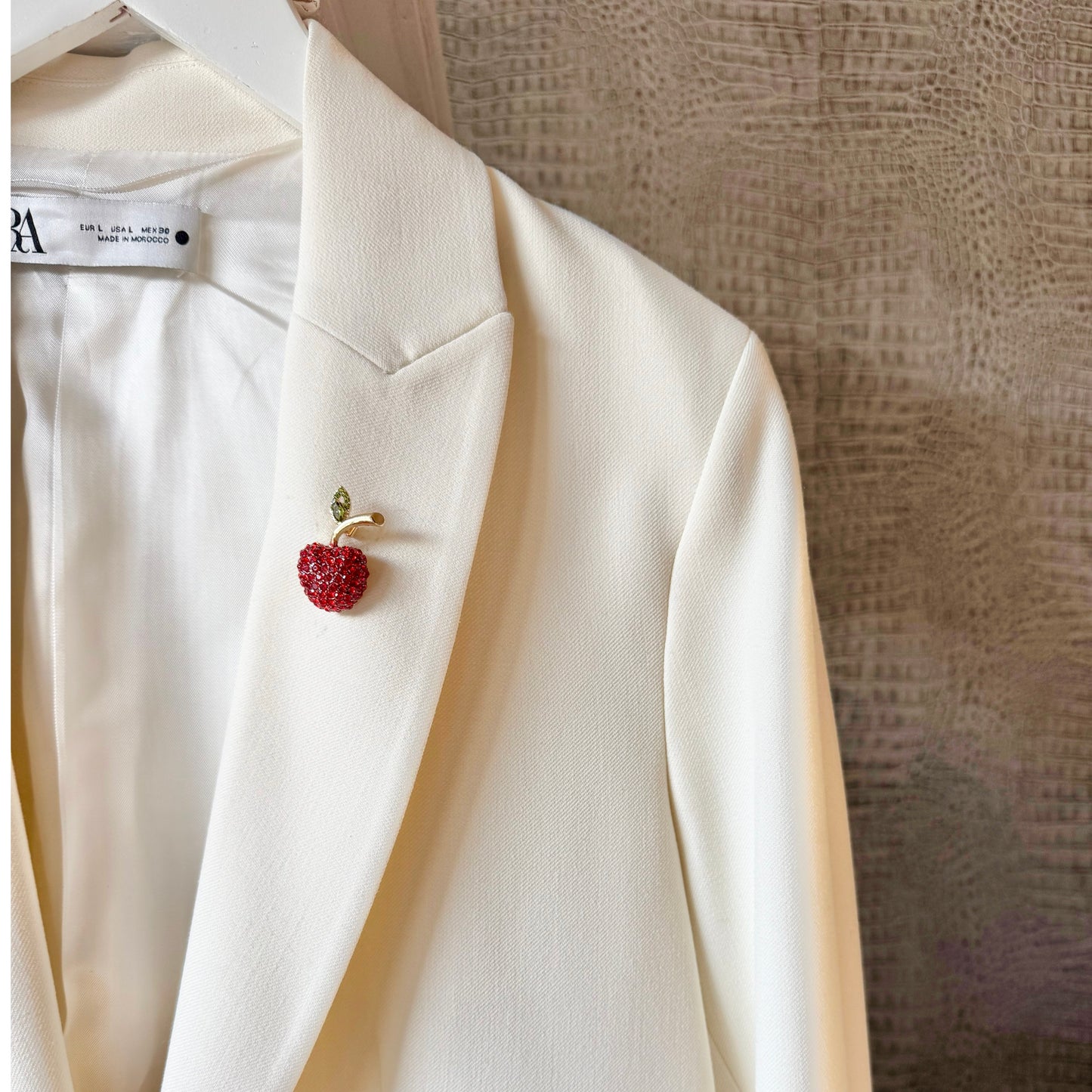 Mini Red Cherry Brooch