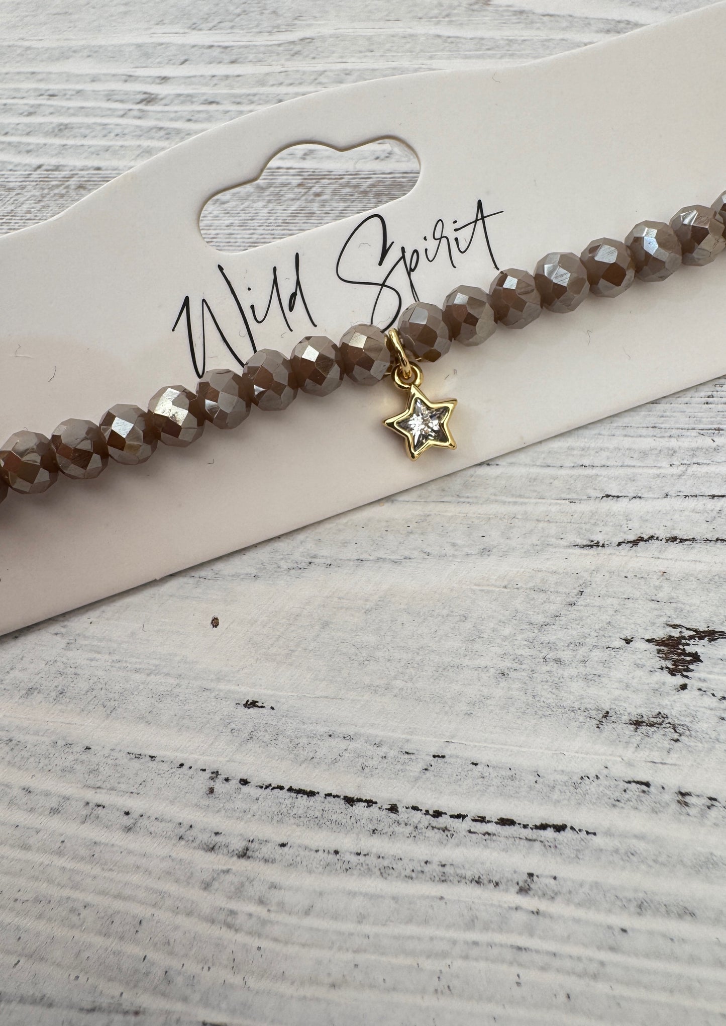 Grey Star Twilight Charm Bracelet