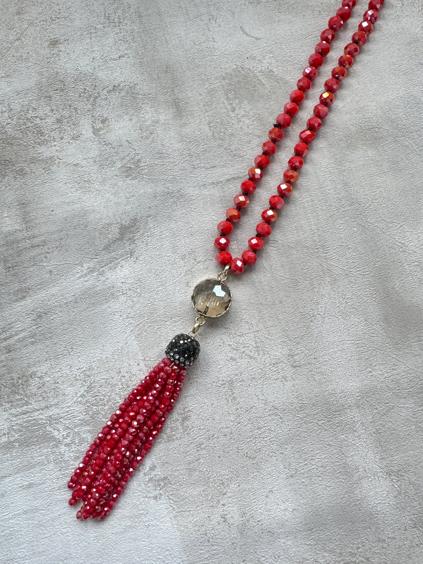 The Red Tassel Necklace