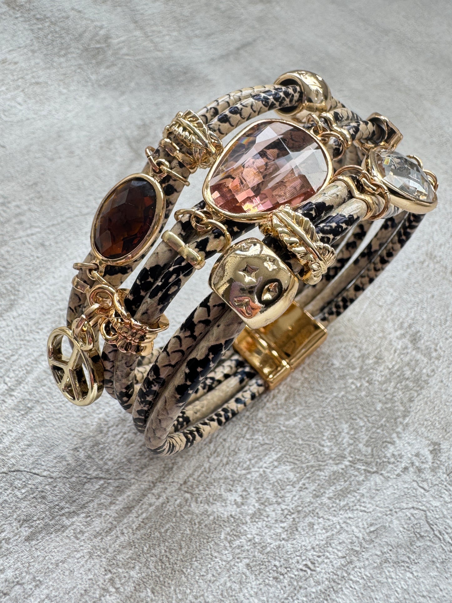 The Snake Jewel Boho Cuff Bracelet