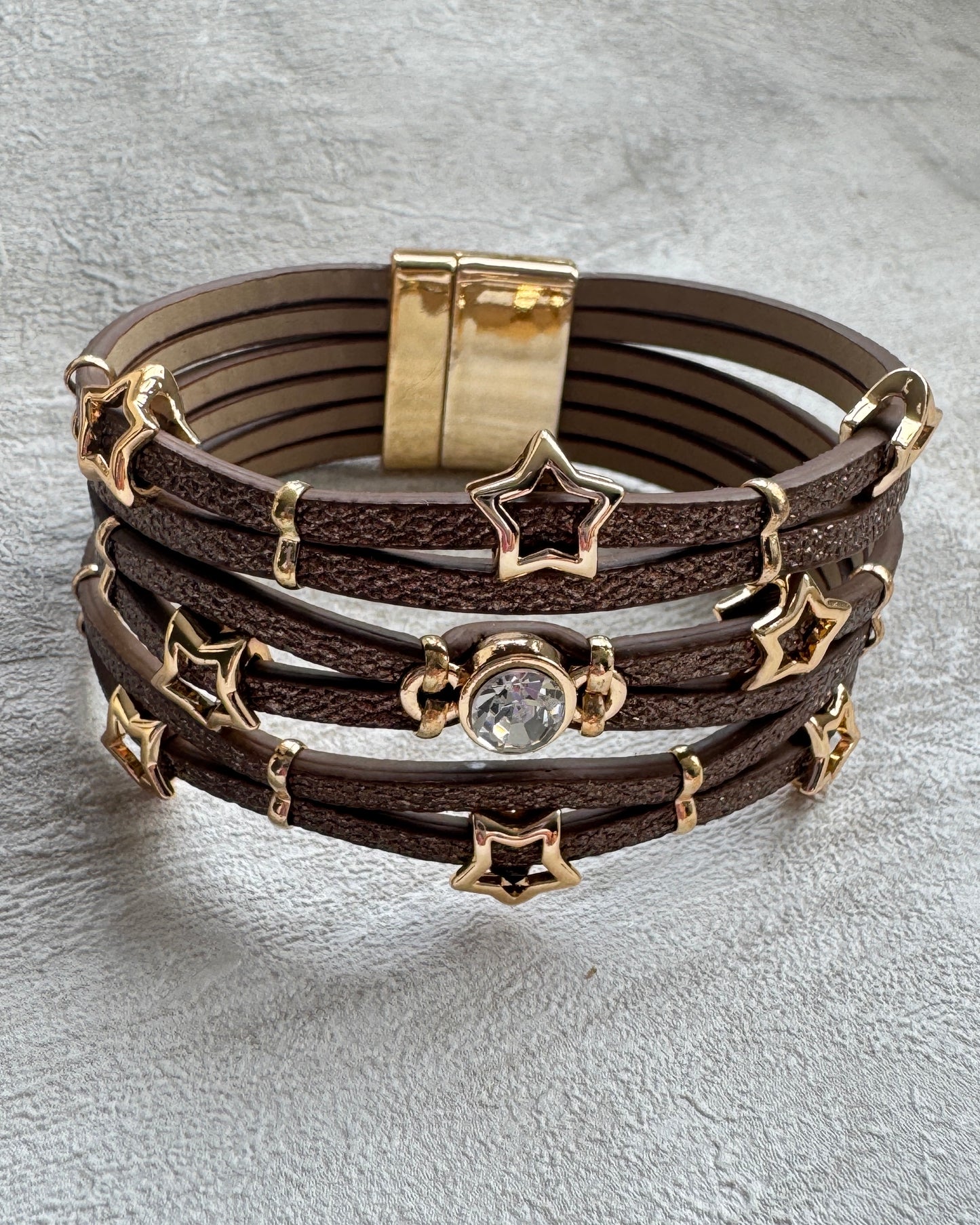 The Brown Starlight Boho Cuff