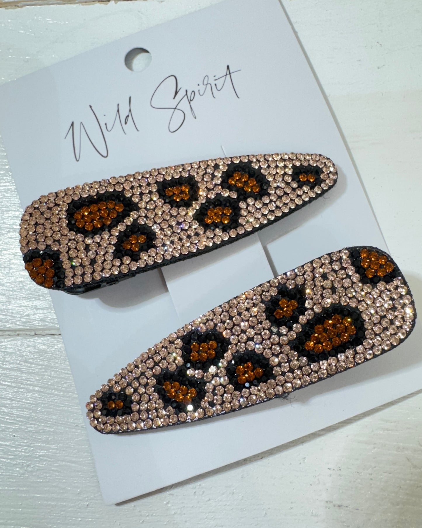 Leopard Set of 2 Hair Slides (Mixed pack of 5)