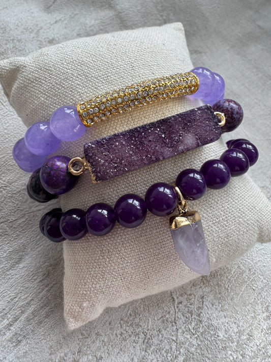 The Purple Haven Bracelet Stack