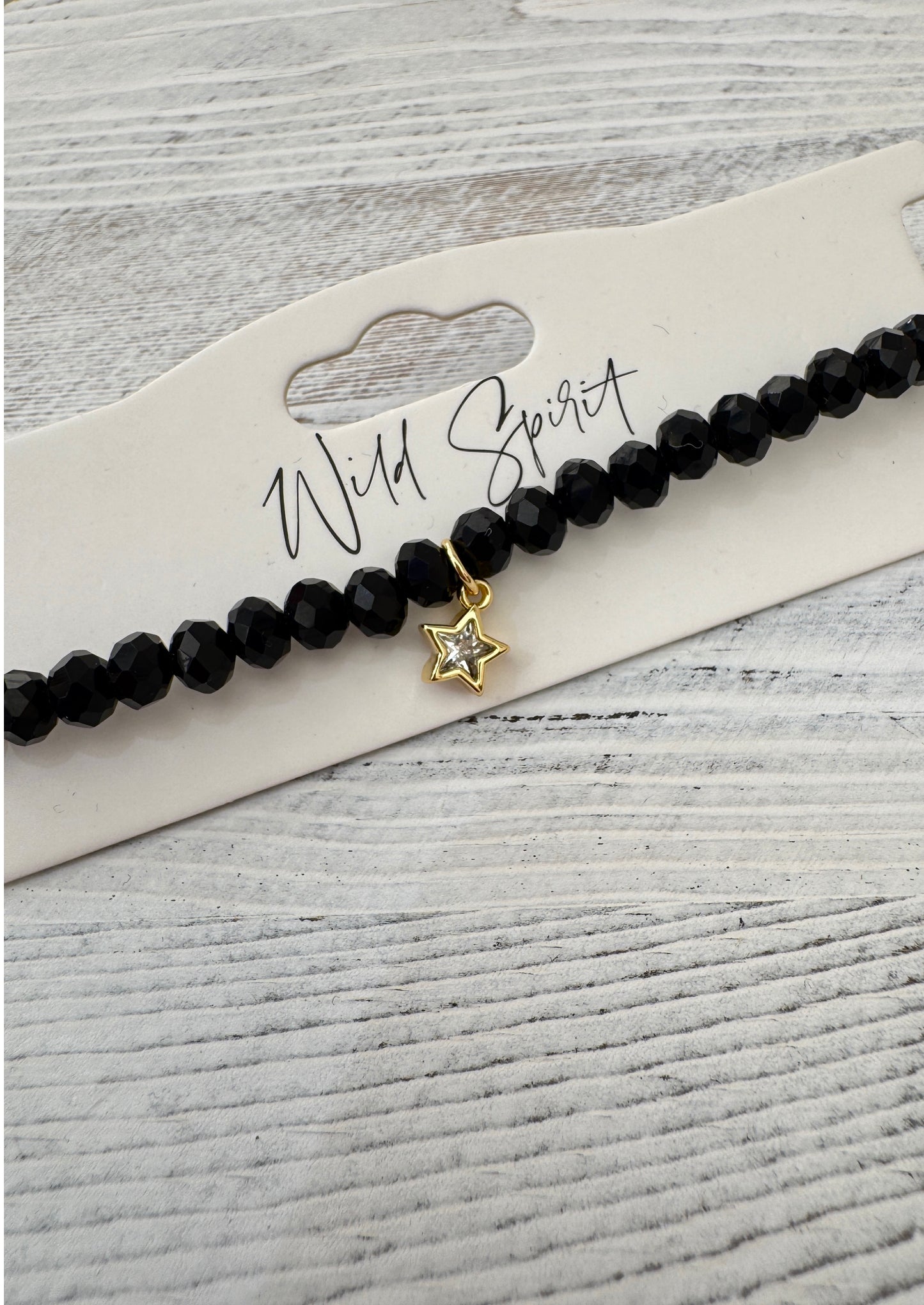 Black Star Twilight Charm Bracelet