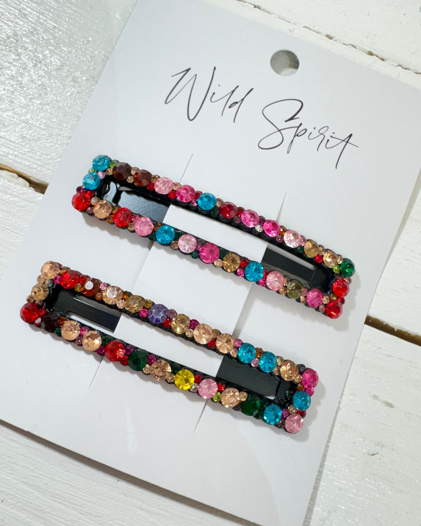 Multicolour Set of 2 Hair Slides (Pack of 5)