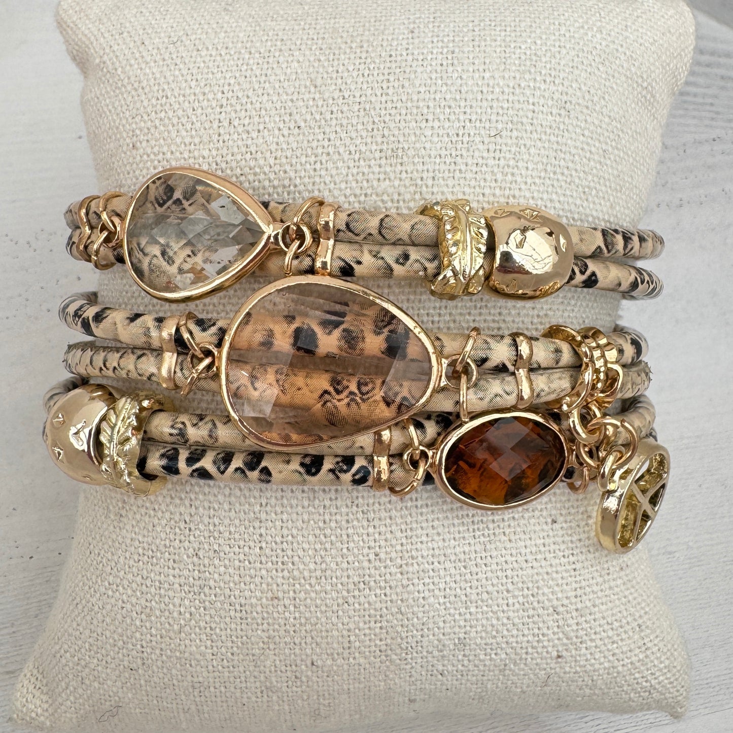 The Dalmatian Jewel Boho Cuff (Pre-Order Del mid Aug)