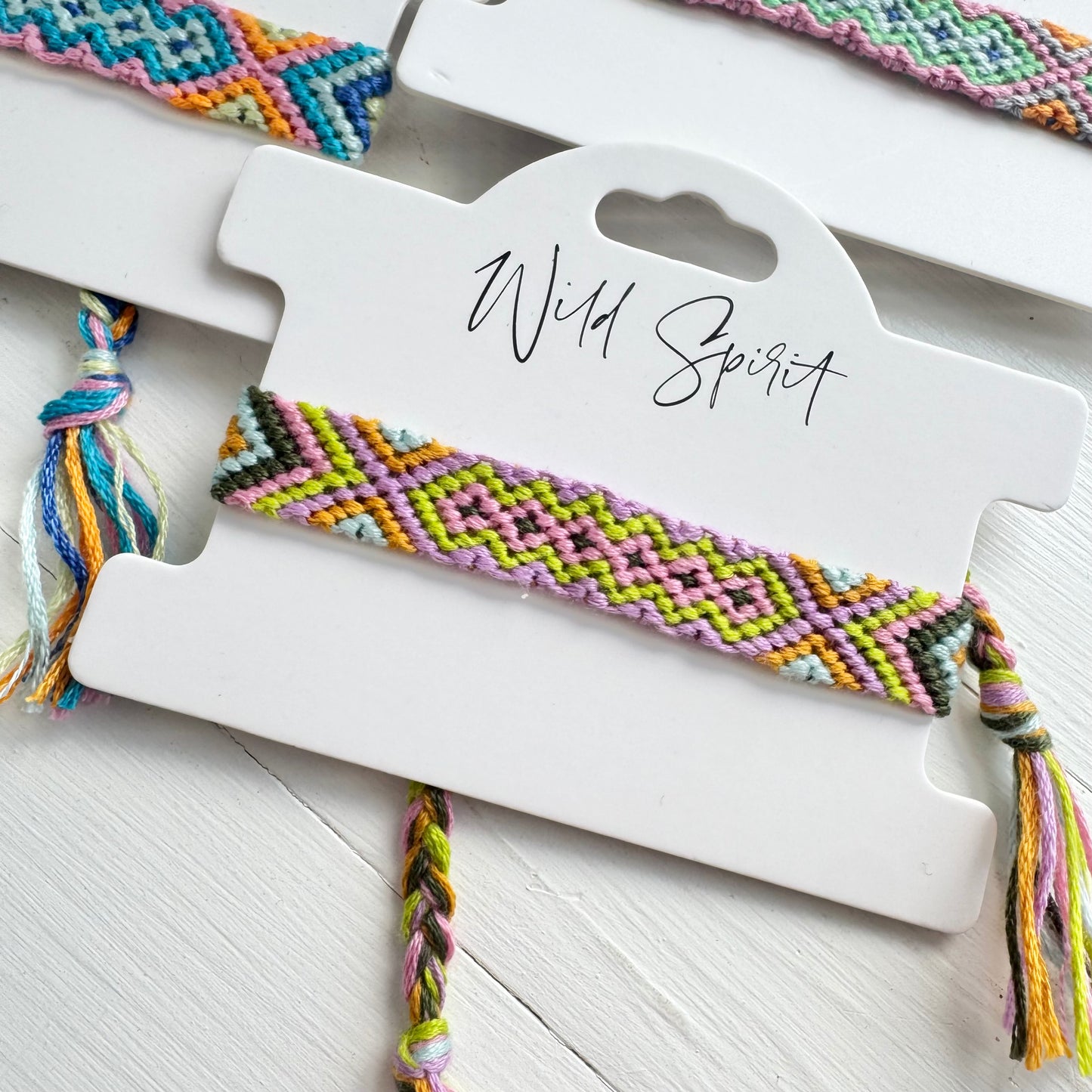 Mixed Pack of 4 Woven Bracelets