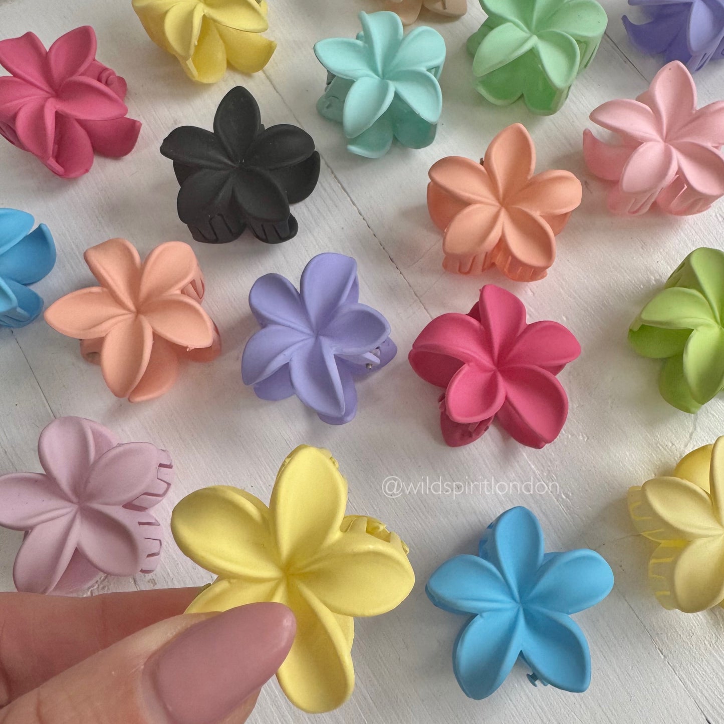 Mini Flower Hair Claws (Mixed Pack 20) Pre-order del mid May