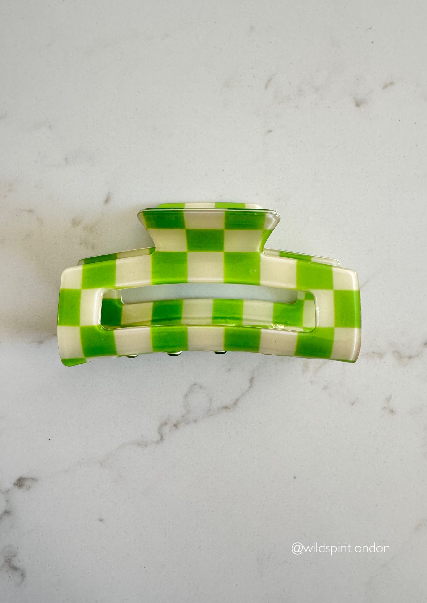 Checker Board Print Hair Claws (Mix 3 Pack)