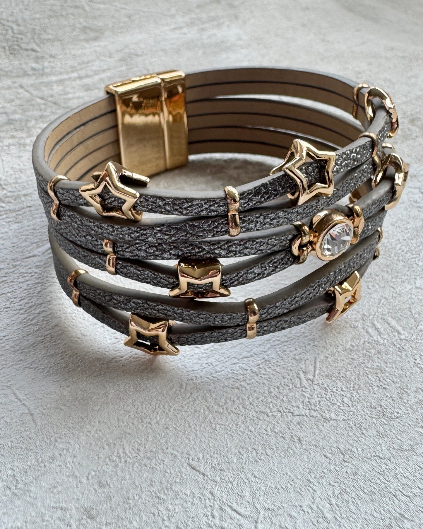 The Grey Starlight Boho Cuff