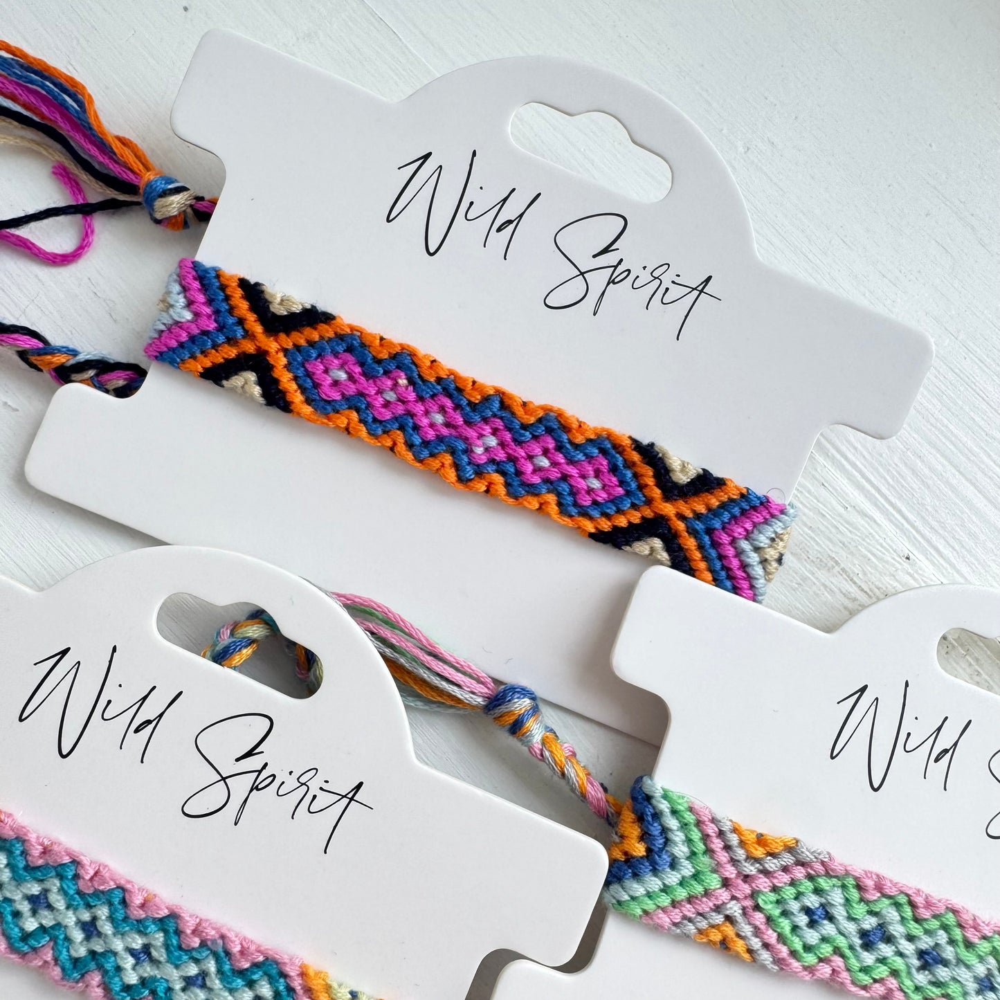 Mixed Pack of 4 Woven Bracelets