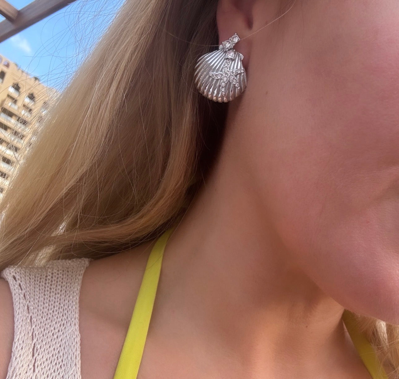 The Silver Ariel Waterproof Earrings