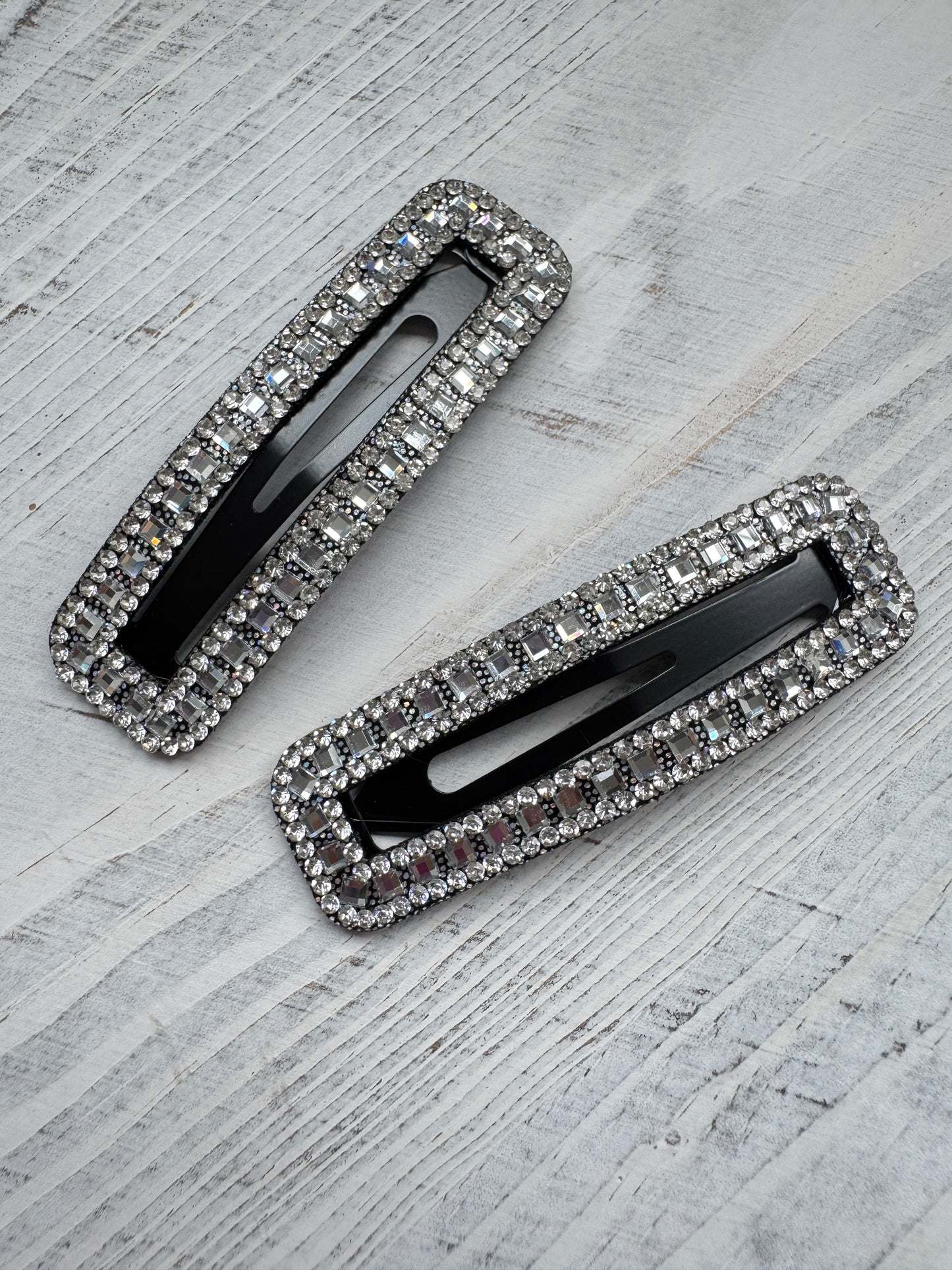 Rectangle Sparkle Set of 2 Hair Slides (Pack of 5)