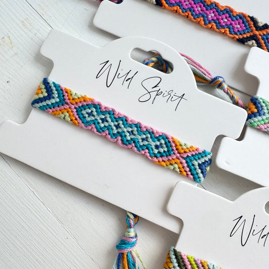 Mixed Pack of 4 Woven Bracelets