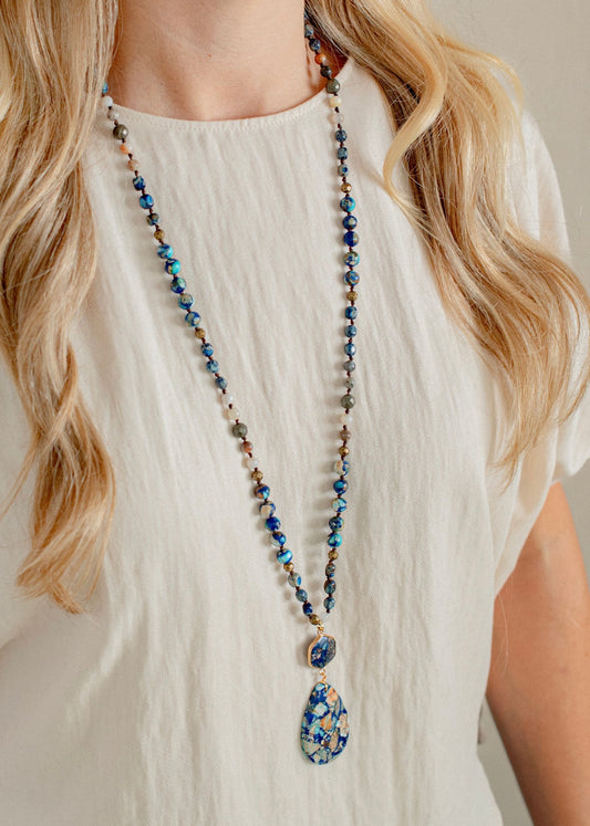 The Blue Jasper Necklace