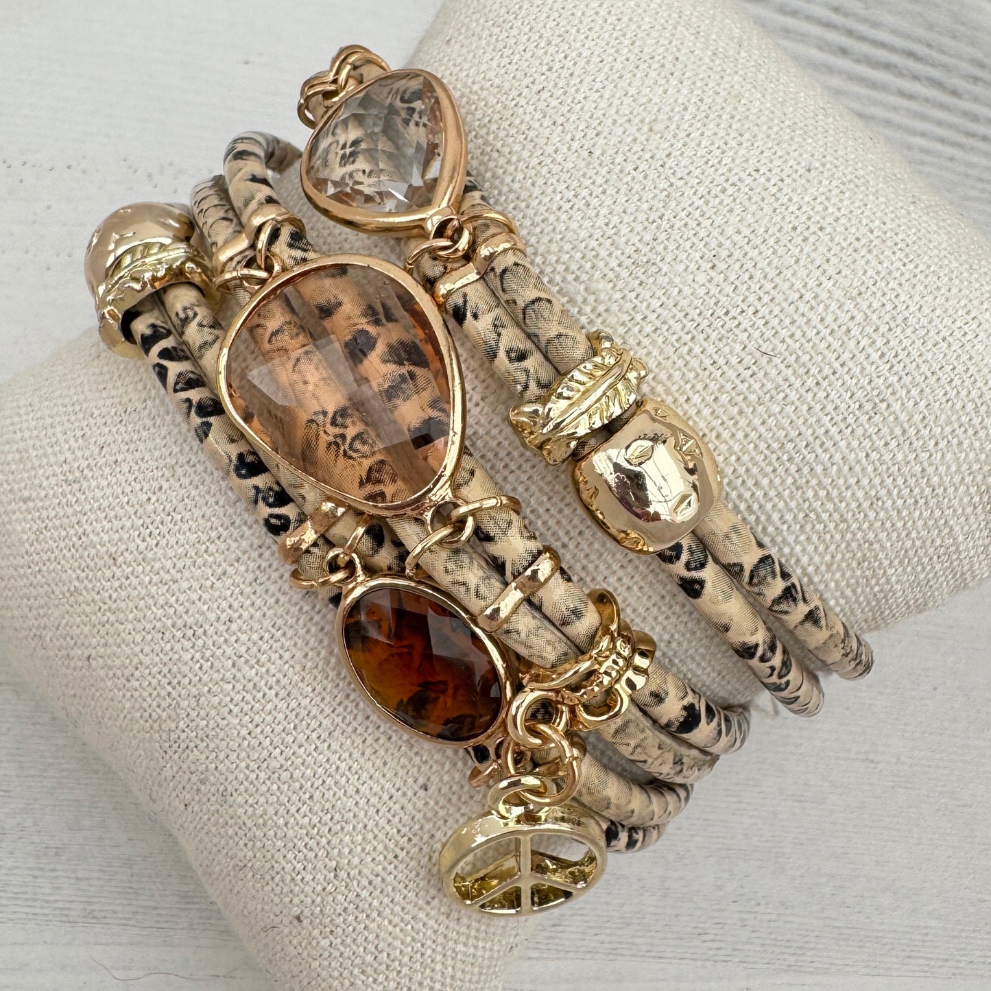 The Dalmatian Jewel Boho Cuff (Pre-Order Del mid Aug)