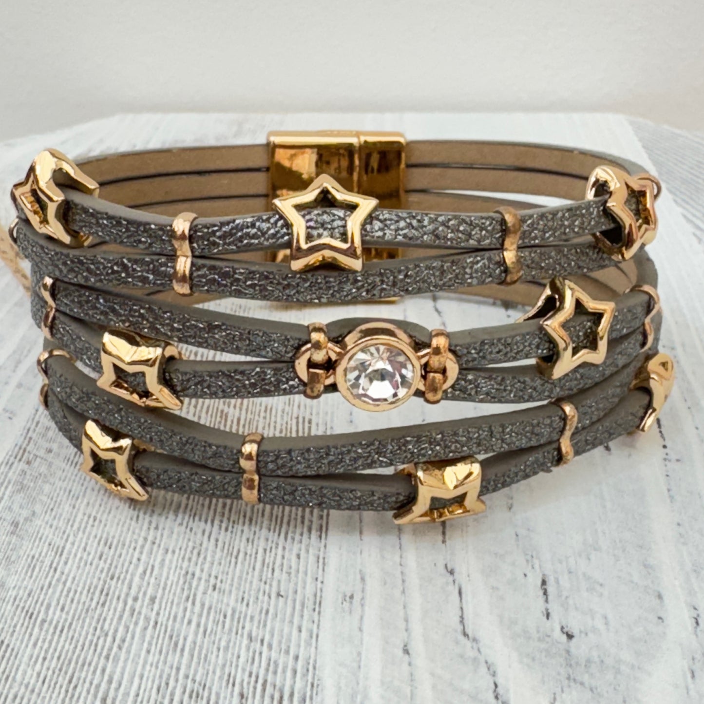 The Grey Starlight Boho Cuff (Pre-Order Del mid Aug)
