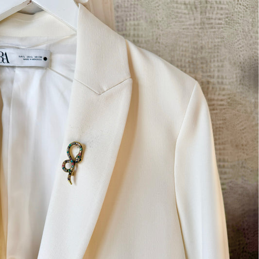 Mini Snake Rainbow Brooch