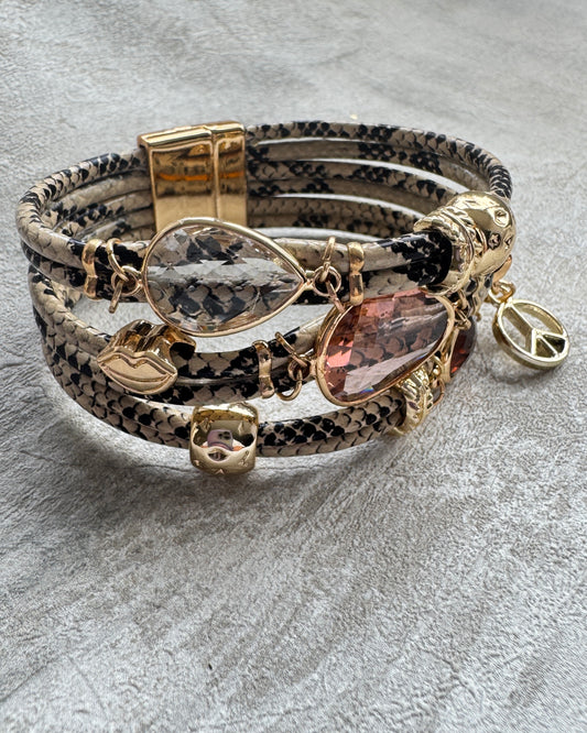 The Snake Jewel Boho Cuff Bracelet