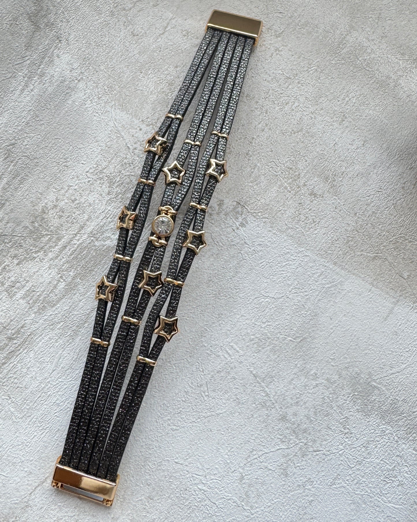 The Black Starlight Boho Cuff