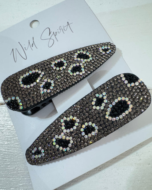 Leopard Gift Set of 2 Hair Slides (Mixed pack of 5)