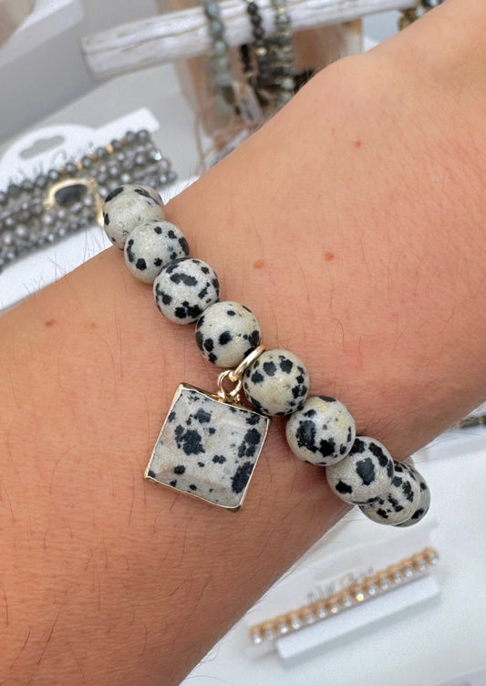 The Dalmatian Spirit Stone Bracelet