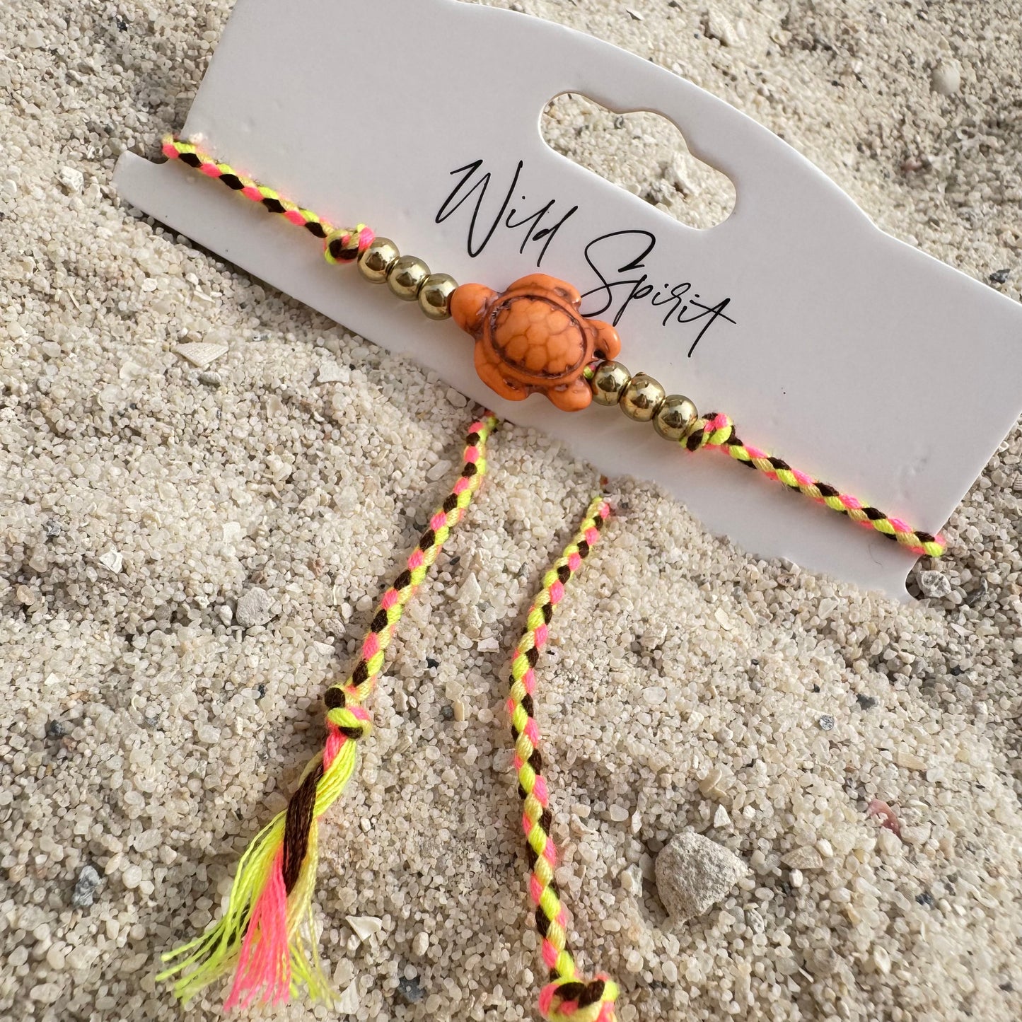 Orange Turtle Anklet/Bracelet (Pack of 2)