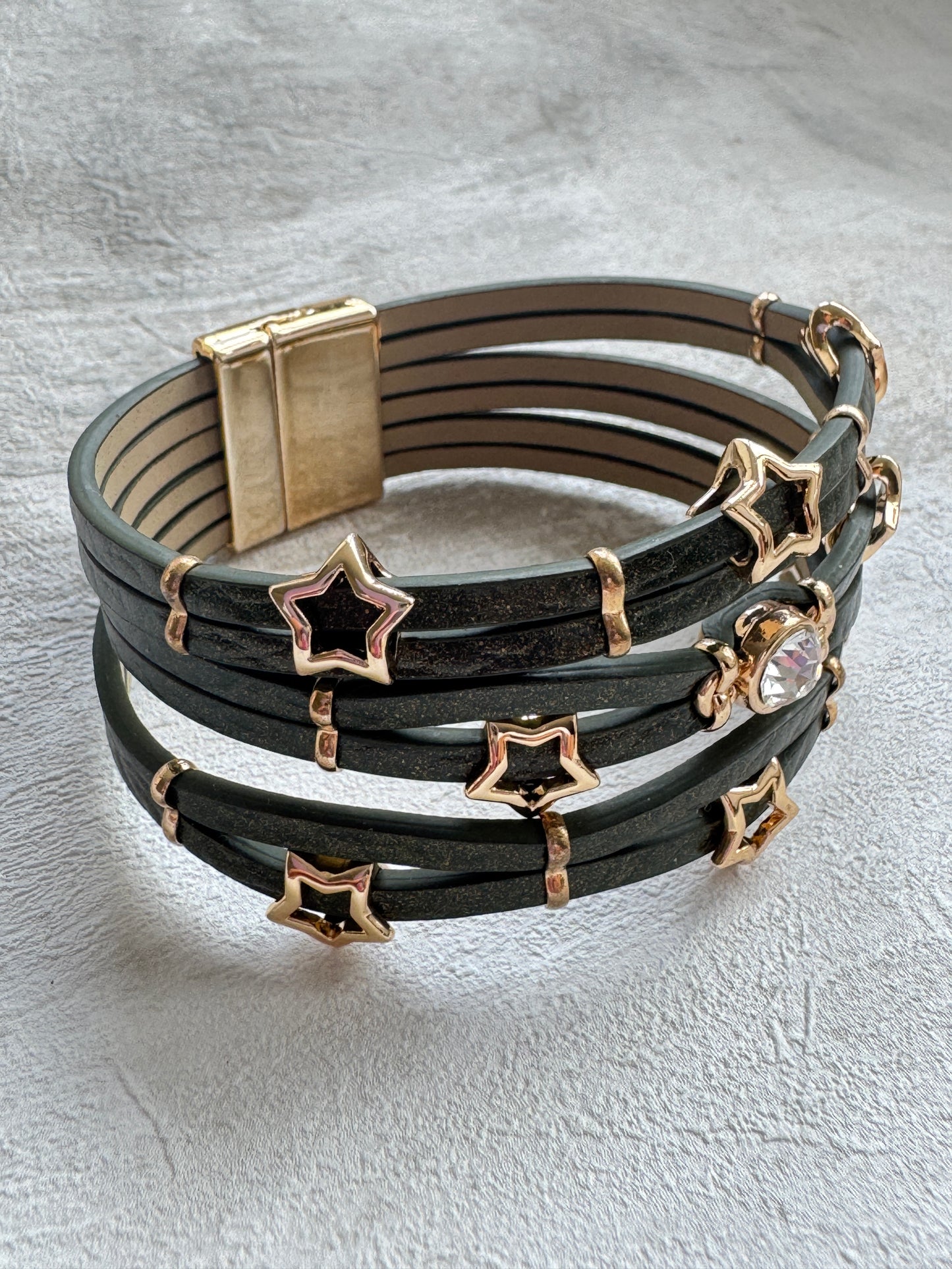 The Green Starlight Boho Cuff