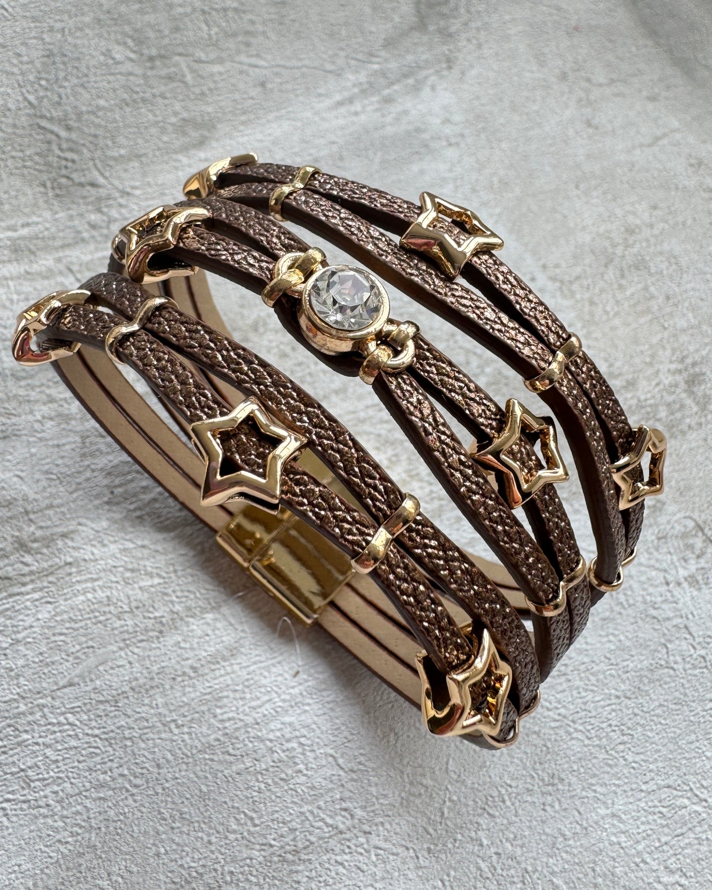 The Brown Starlight Boho Cuff
