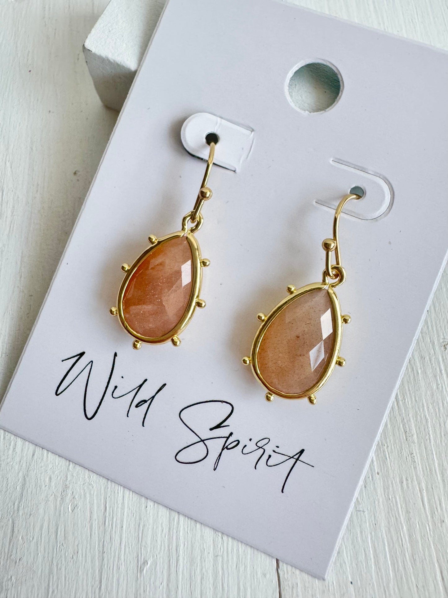 Sunstone Earrings