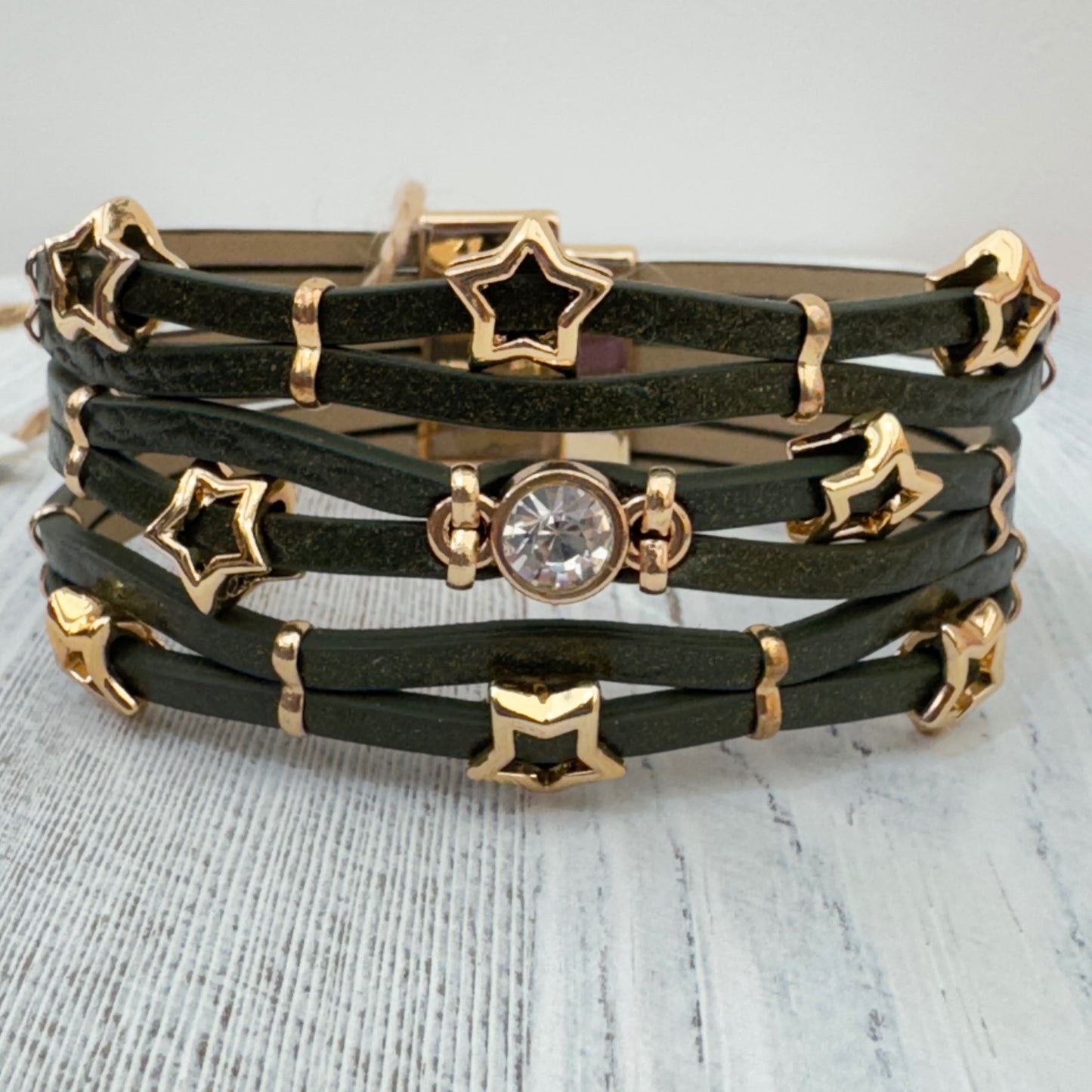 The Green Starlight Boho Cuff (Pre-Order Del mid Aug)