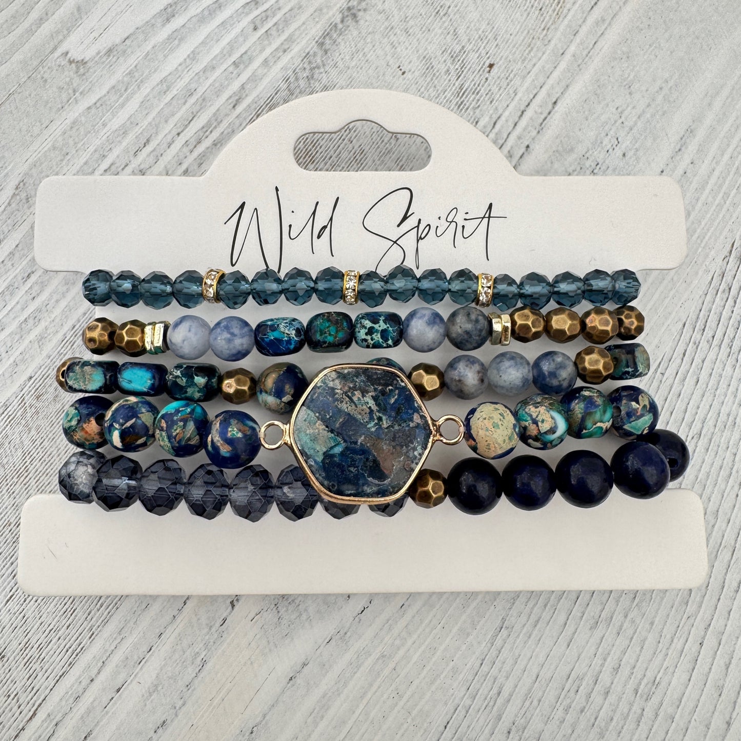 The Blue Jasper Bracelet Stack