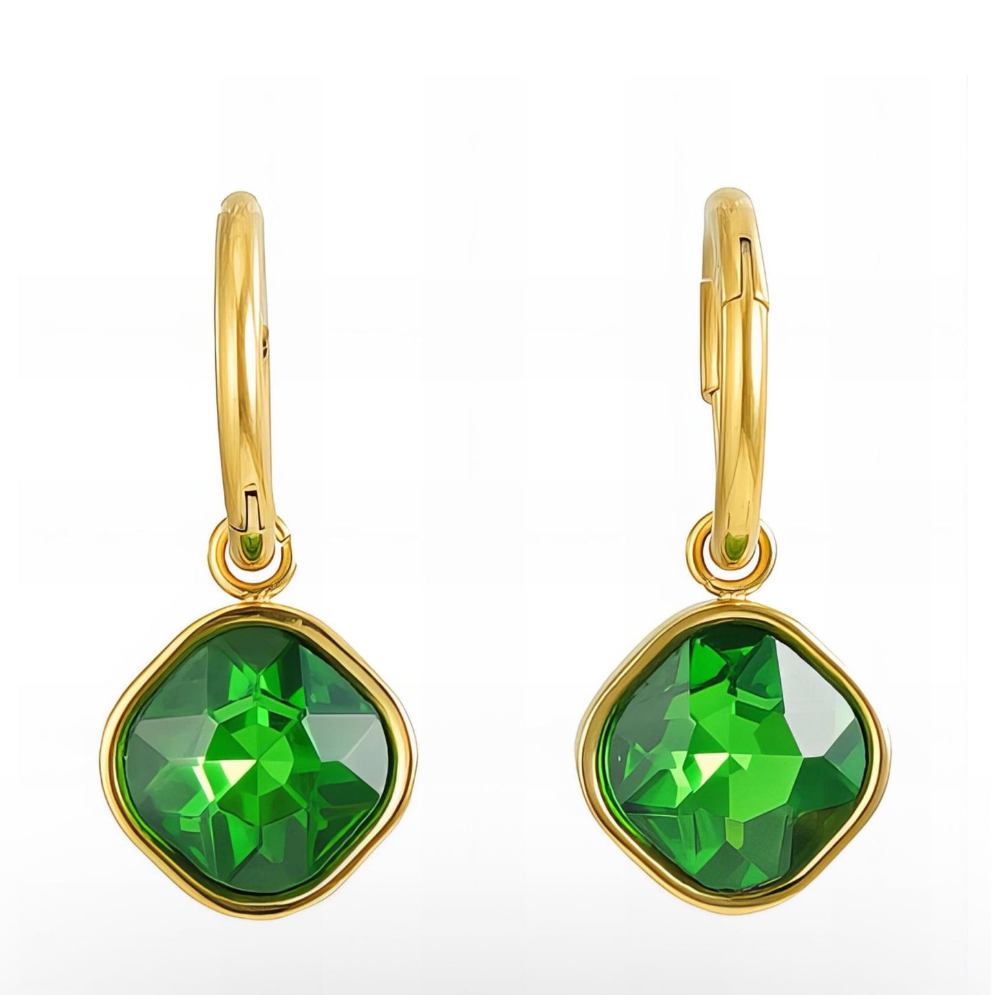The Green Square Bling Glowproof Earrings (Pre-Order del mid Aug)