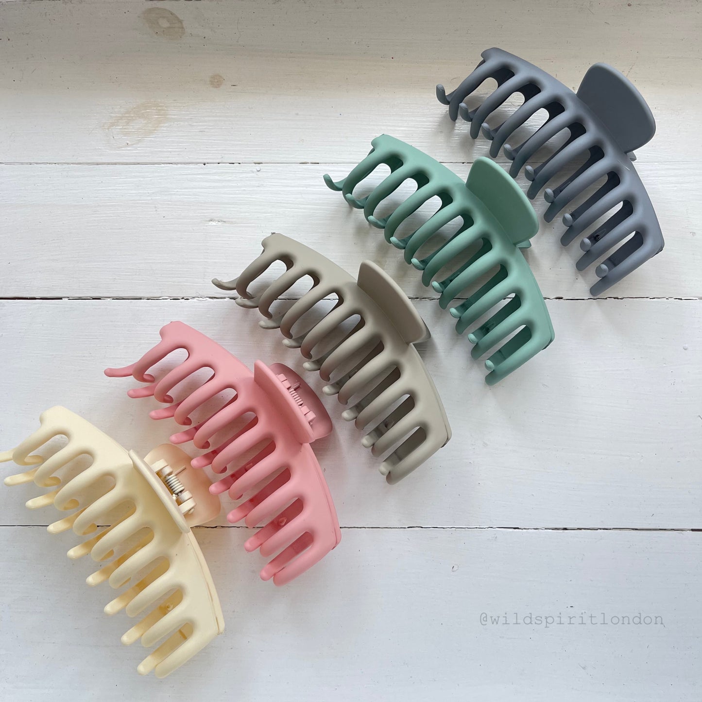Pastels Large Hair Claws (5 Pack) - MIX D