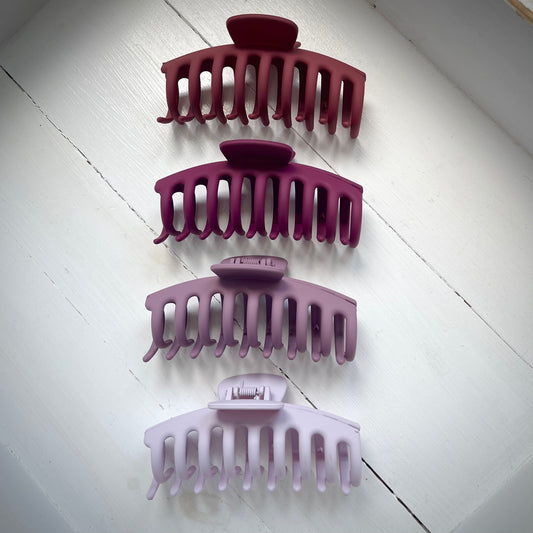 Berry Set of Large Hair Claws (4 Pack)