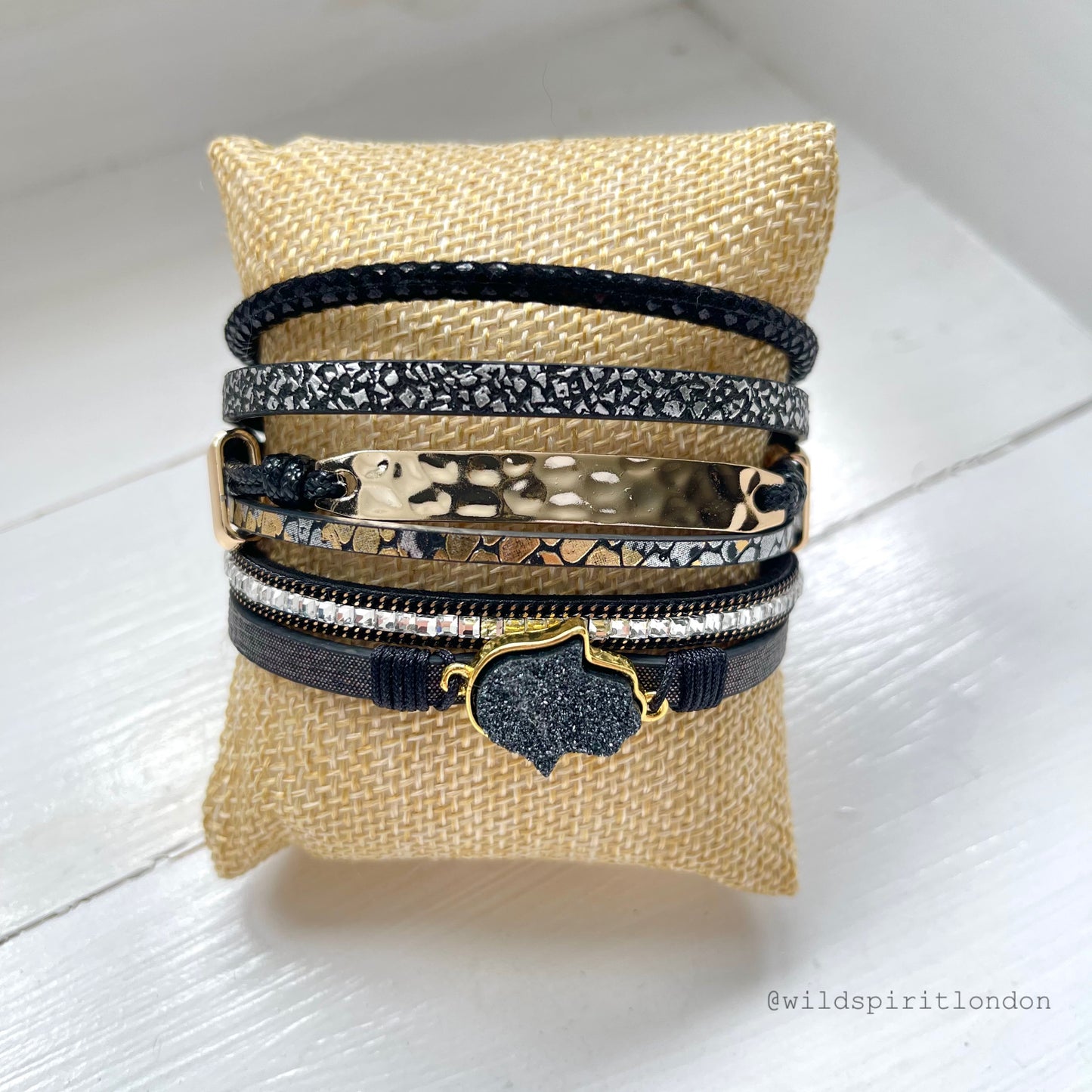 Black Mellow Boho Cuff
