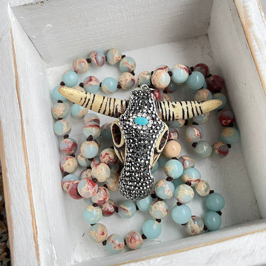 The Blue Mix Buffy Necklace