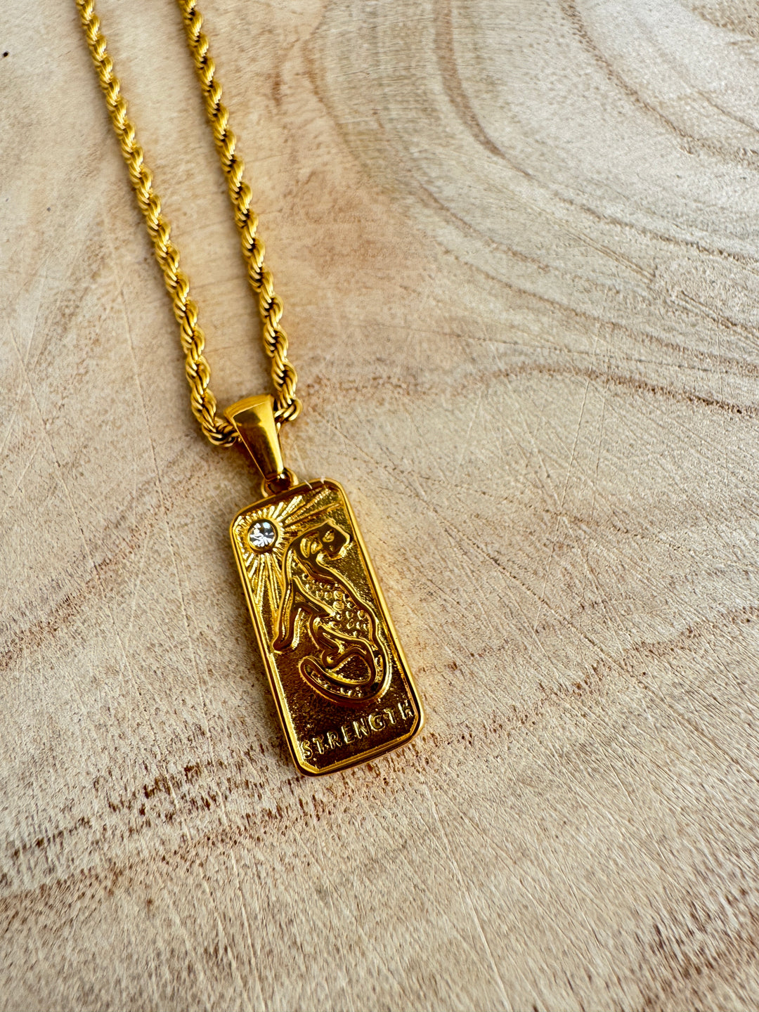 The Strength Gold Plated Waterproof Necklace
