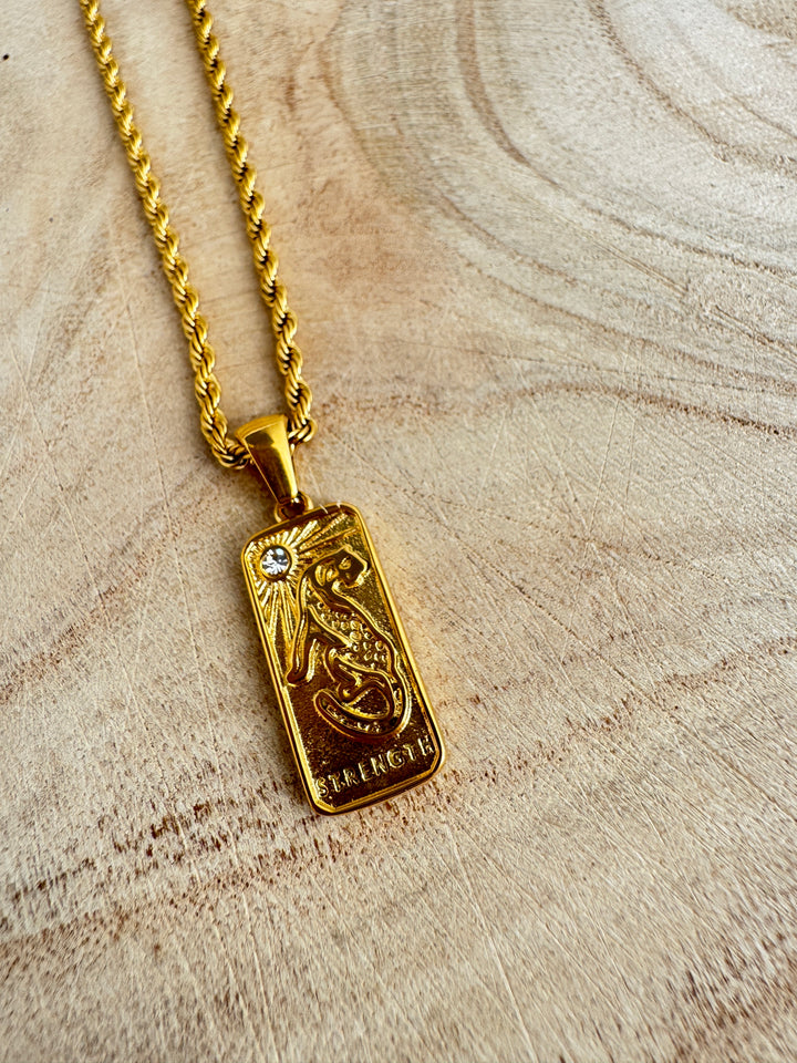 The Strength Gold Plated Waterproof Necklace