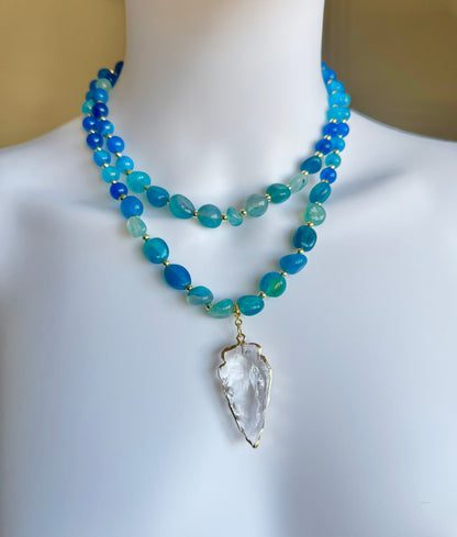 Blue Athena Necklace