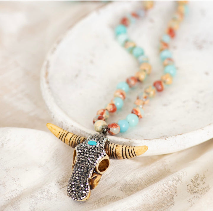 The Blue Mix Buffy Necklace