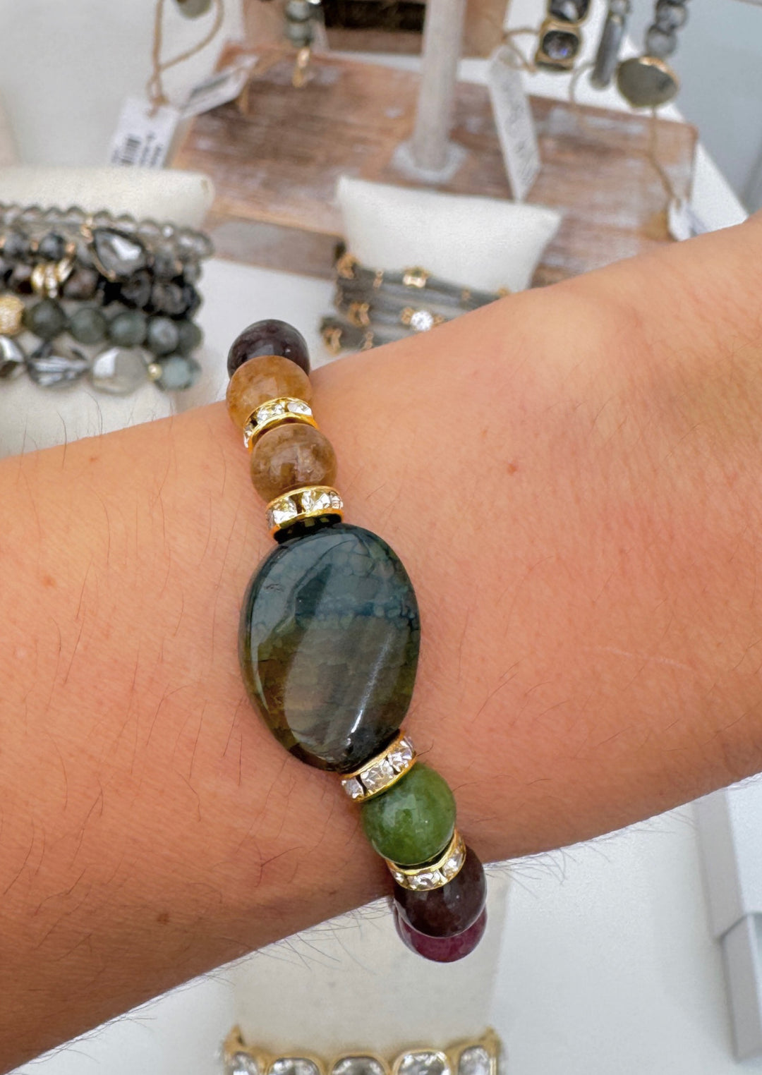 The Rainforest Bloom Spirit Stone Bracelet